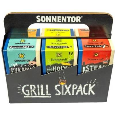 Sonnentor Sada grilovací 6 druhů kořenících přípravků BIO 415 g