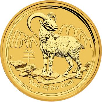 Perth Mint Zlatá minca Rok Kozy Lunar II 2015 10 oz
