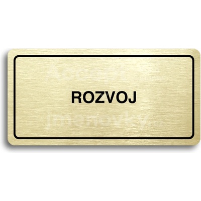 ACCEPT Piktogram ROZVOJ - zlatá tabulka - černý tisk