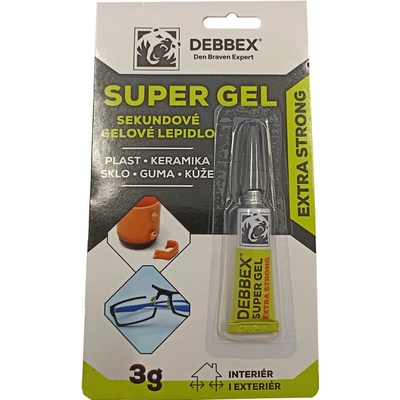 Debbex Sekundové gélové lepidlo Super Gel 3 g