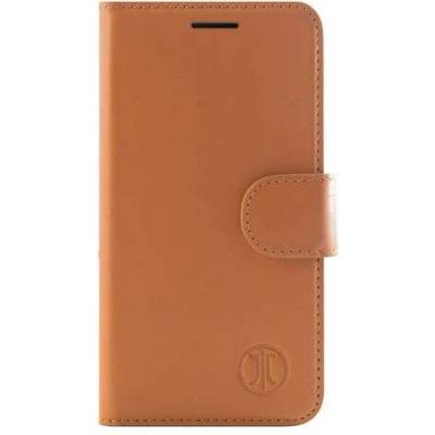 JT BERLIN LeatherBook Style Case - хоризонтален кожен (естествена кожа) калъф тип портфейл за Samsung Galaxy A3 (2017)(кафяв)