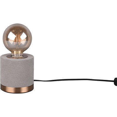 Reality Сива кадифена настолна лампа (височина 11 cm) Judy - Reality (R50691011)