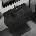 Bath Deluxe Шкаф за баня с мивка kenwood 91 см, черен (setbt0122a)
