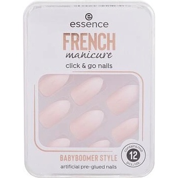 Essence French Manicure Click & Go Nails umělé nehty 02 Babyboomer Style 12 ks