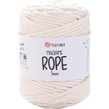 YARNART Macrame Rope 5 mm 85 m 752 Light Beige юта (Macrame Rope 5 mm 752)