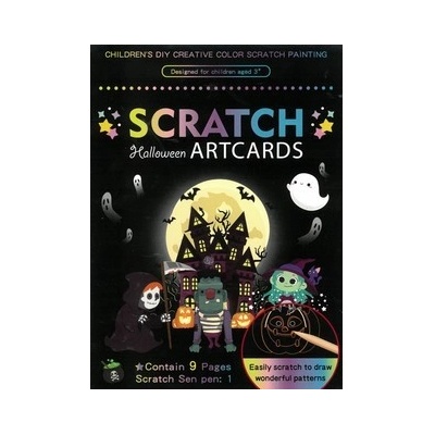 Fandy Obrázek škrabací Mark 9 ks Halloween – Hledejceny.cz