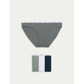 Marks & Spencer Комплект от четири дамски бикини в сиво, бяло и черно Marks & Spencer Marks & Spencer | Siv | ЖЕНИ | S