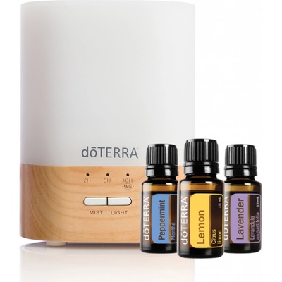 DoTERRA Lumo difuzér + Trio esenciálnych olejov 3 x 5 ml