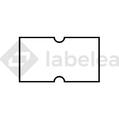 Labelea Samolepiace etikety do klieští, 22x12 mm Cola-ply biele, odlepiteľné, Farba etikiet Biela ECN2212CPL42W