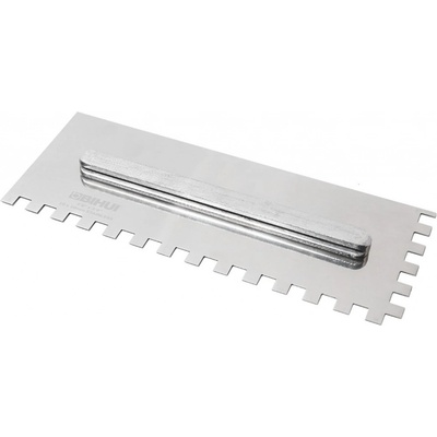 Bihui Rychloupínací nerez hladítko s hranatými zuby, 280x115mm Rozměr zubu: 10x10mm