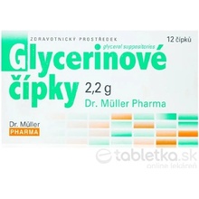 Dr. Müller Glycerínové čípky 2,2 g sup 12 ks