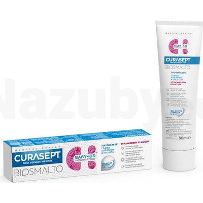 Curasept Biosmalto Baby-Kid Strawberry detská 50 ml
