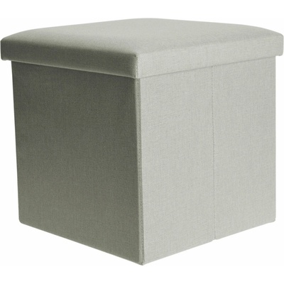 Storagesolutions Taburet s úložným prostorem, 38 × 38 × 38 cm, světle zelený
