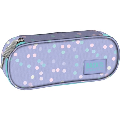 DERFORM Овален ученически несесер Derform BackUp - Dots (88591)