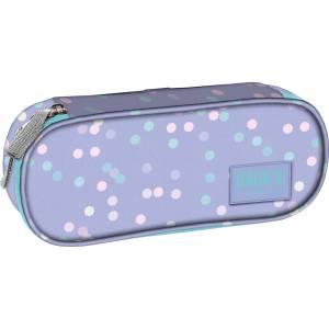BackUP Овален ученически несесер BackUp A - Dots, 1 цип (88591)