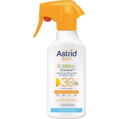 Astrid Rodinné mlieko v spreji na opaľovanie sprej SPF 30 Sun 270 ml