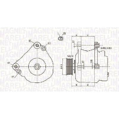 Generátor MAGNETI MARELLI 063731729010