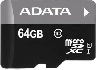 ADATA Premier microSDXC 64GB Class 10 AUSDX64GUICL10-RA1