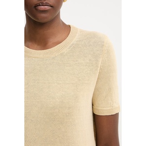 Weekend Max Mara тениска дамска ленена PANCONE (2615361042600) - answear - 273,62 лв