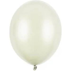Party Deco Латексови Балони Металик, Светъл Крем - 12 см (sb5m-079j)
