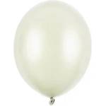 Party Deco Латексови Балони Металик, Светъл Крем - 12 см (sb5m-079j)