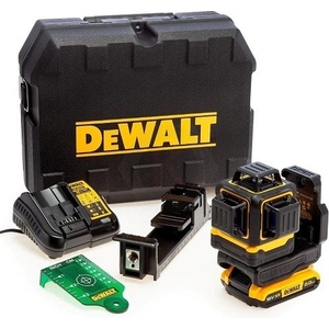 DEWALT Нивелир лазерен линеен DeWALT DCLE34031D1 18V 3x360°, 40 м, 0.3 мм/м, 2Ah (0331021)