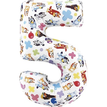 Grabo Фолиев Балон Цифра "5" Блуи 49x72 см