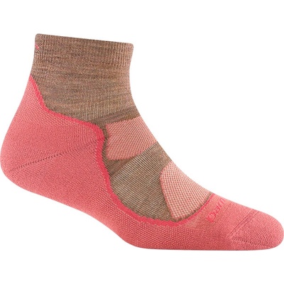 Darn Tough dámske ponožky Light Hiker Quarter Lightweight With Cushion ružová