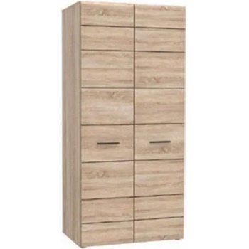 Image 1 of Black Red White Гардероб 2d Соло - дъб сонома