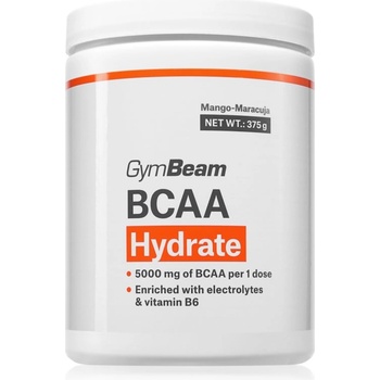 GymBeam BCAA Hydrate комплекс от аминокиселини за подпомагане на спортните постижения вкус Mango Maracuja 375 гр