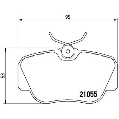 Sada brzdových platničiek kotúčovej brzdy BREMBO P 50 011