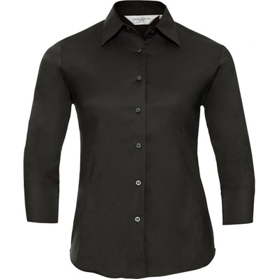 Russell Athletic 946f / Дамска еластична блуза с 3/4 ръкави - черна xs (11946f00200)