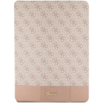 GUESS Калъф Guess GUFCP12PS4SGP за iPad Pro 12.9", розов / розов, 4G Stripe Allover (GUE002707-0)