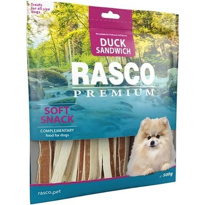 Rasco Premium kachna s treskou sendvič pro psy 500 g