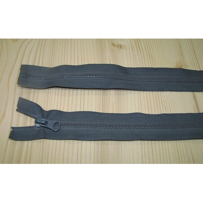 Zips kostenný šedá 5mm deliteľný 70cm
