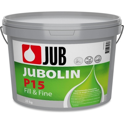 JUB JUBOLIN P15 Fill & Fine biely hrubovrstvý viacúčelový tmel na sadrokartón 25 kg Biela