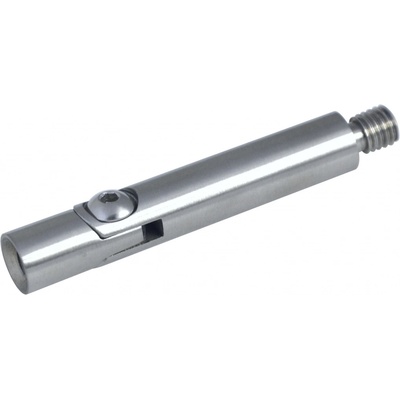 Čep s kloubem (vnější závit M8 - vnitřní závit M6, ø 12 mm, L: 68 mm), broušená nerez K320 / AISI304