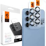 Spigen 2 х Протектори за лещи на Samsung Galaxy S25 от Spigen Optic Pro Glas. Tr EZ FIT 2-Pack - Черен (8809971239233)