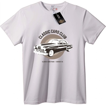 NOONEBRAND Тениска Класически Автоклуб - 7XL, White