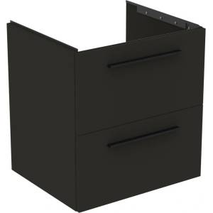 Ideal Standard i. life B стенен долен шкаф, матово карбоново сиво, 2 чекмеджета, 60 см (T5270NV)