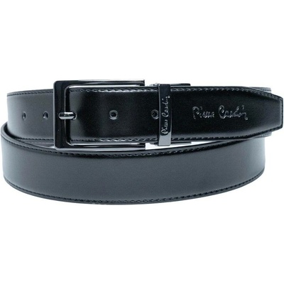 Pierre Cardin kožený oboustranný černý modrý opasek fwyx5 černá fwyx5-gg01-N-BLU