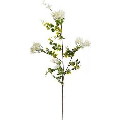 Dekoračná vetvička 03257 85cm bielo-krémová