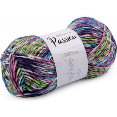 Prima-obchod Pletací příze Passion 100 g, barva 7 (1250) zelená sv.