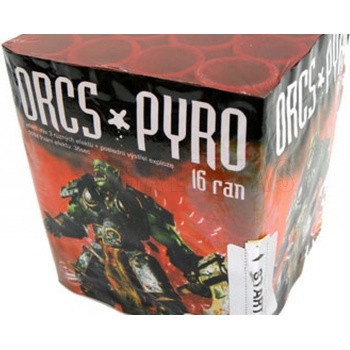 Kompakt ohňostroj 16 ran / 30 mm Orcs Pyro