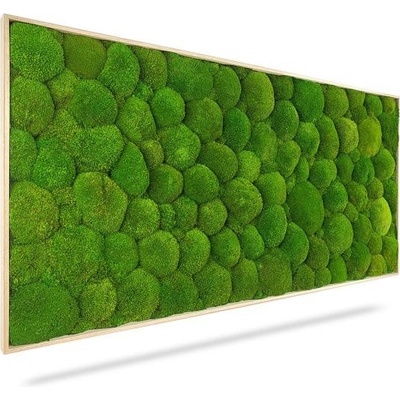 Machový obraz LIGHT, 120x80cm, drevený svetlohnedý rám