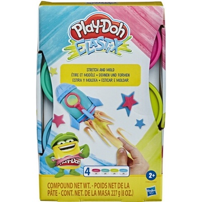 Play-Doh Modelovacia hmota Elastix 4 kelímky