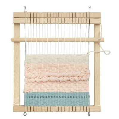 Дървен детски стан да тъкане, правоъгълен