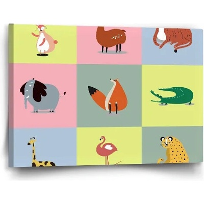 Sablio Obraz Zvieratká zo Zoo - 60x40 cm