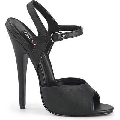 Pleaser USA Pleaser Domina-109 Blk Faux Leather 45