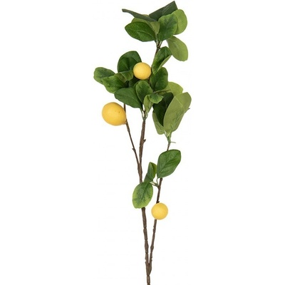Dekorácia umelá vetvička citrónovník Lemon Tree - 10*7*73 cm - Clayre & Eef